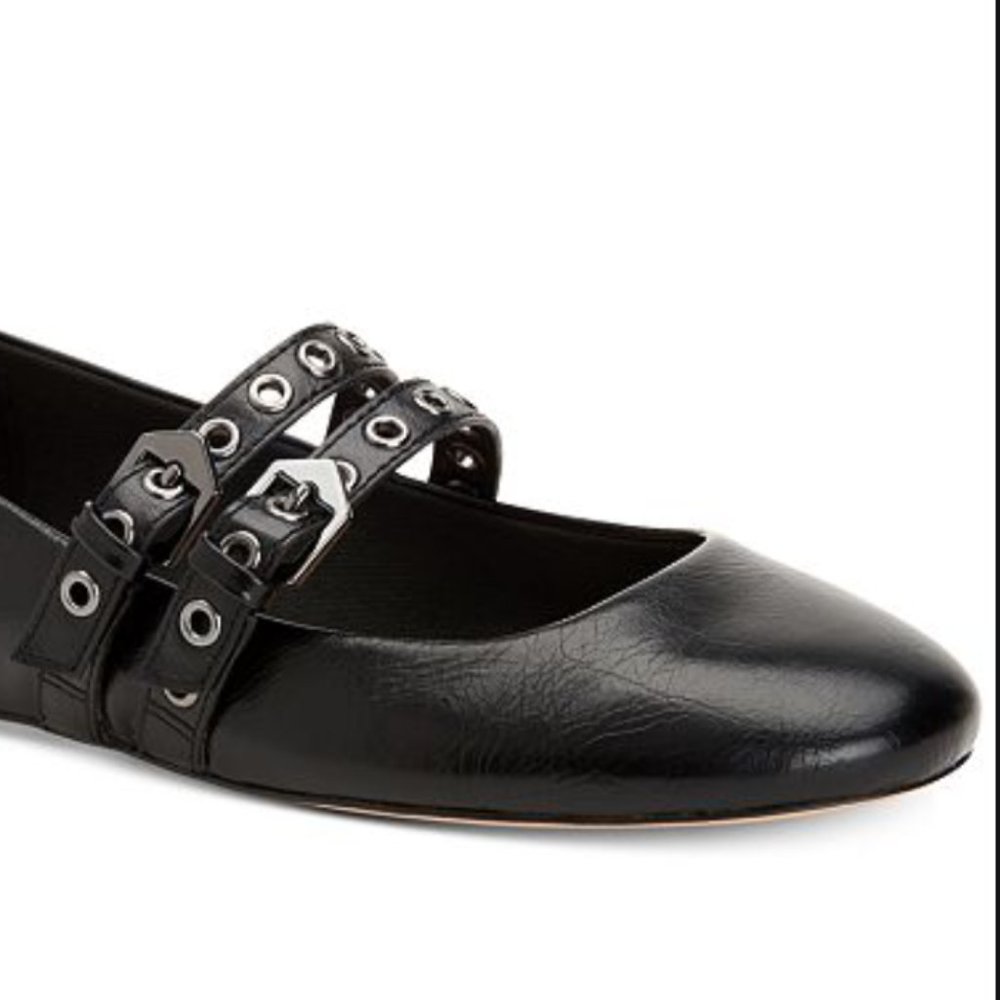 BCBGeneration Grace Belted Ballet Flats Black Size